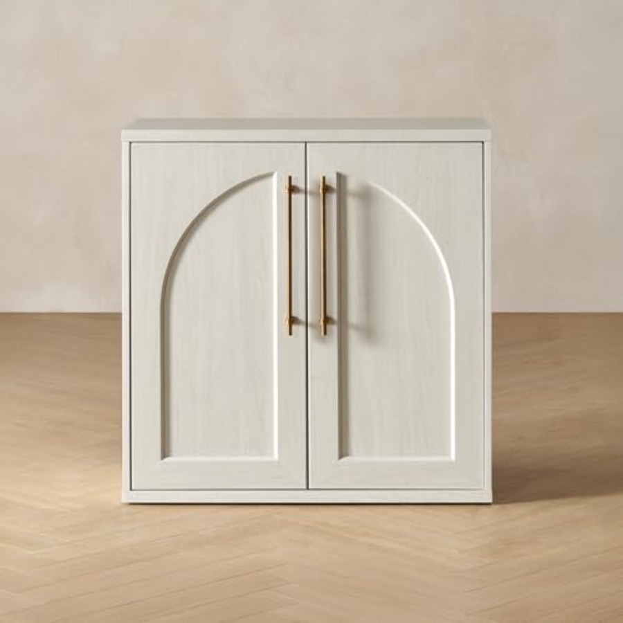 Glass Cabinet Display - Mała modułowa szafka z dębu do