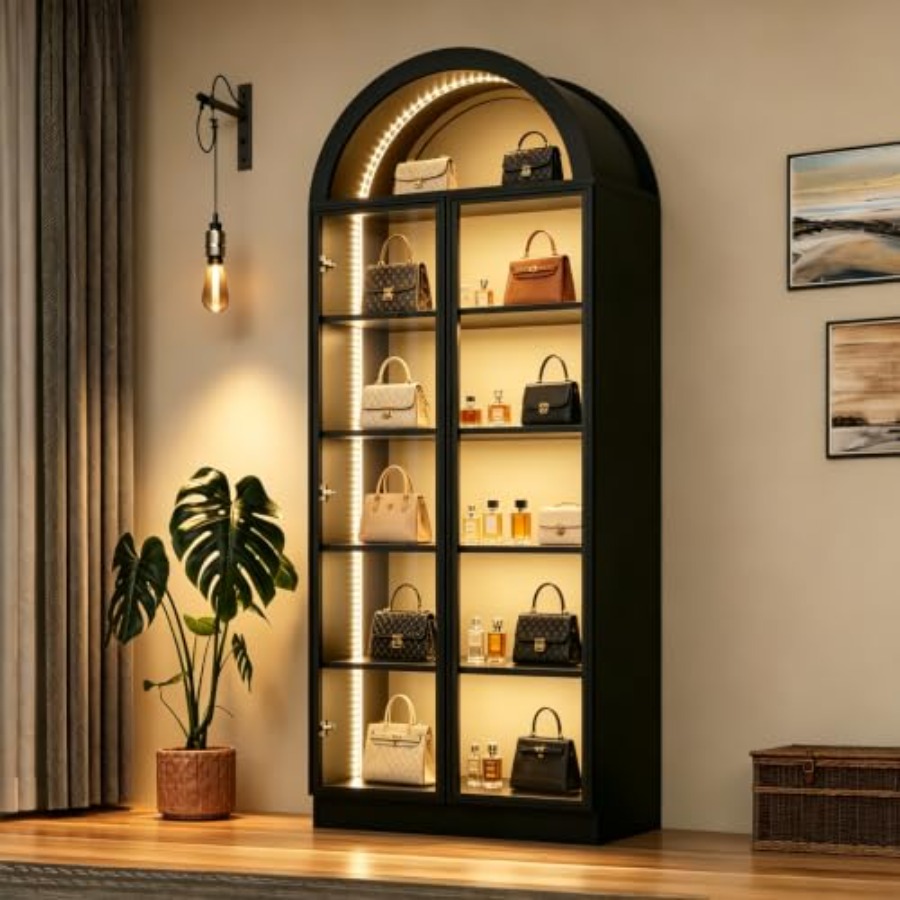 Glass Cabinet Display - Atrapa ekspozycyjna do salonu lub biura,