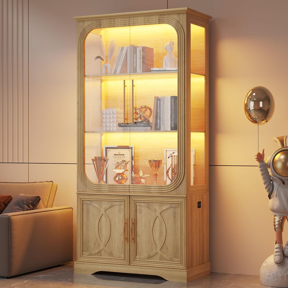 Witryna z szklanymi drzwiami i – Glass Cabinet Display recenzja i cena