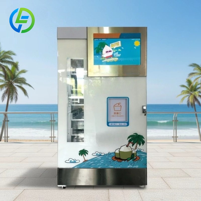 Automat do świeżych kokosów z  – Open Vending Machine recenzja i cena