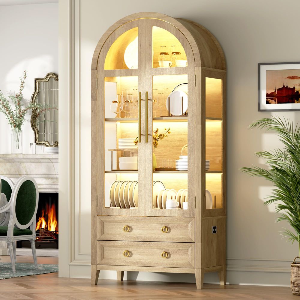 Szafka ekspozycyjna łukowa z s – Glass Cabinet Display recenzja i cena