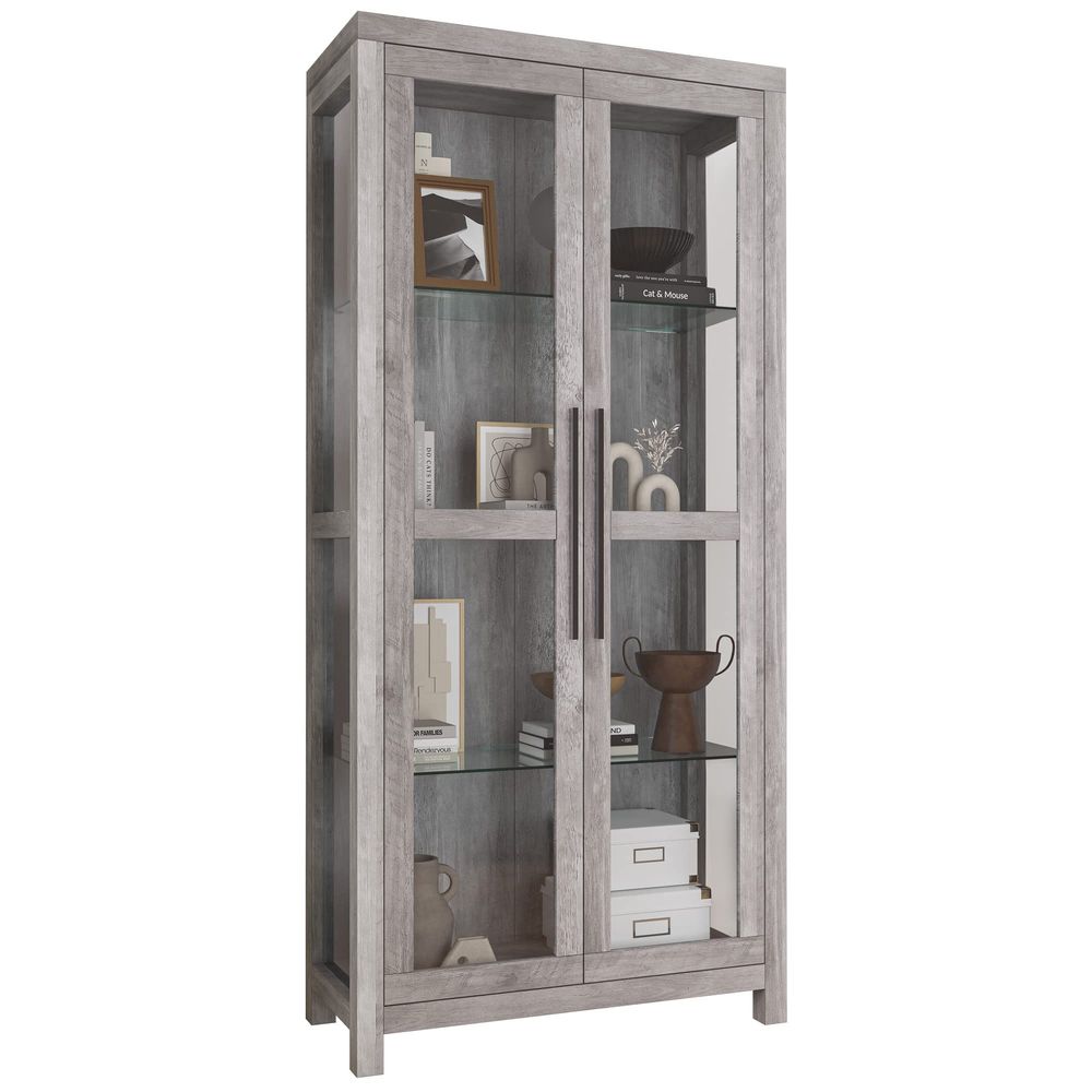Szklana witryna, wysoka szafka – Glass Cabinet Display recenzja i cena