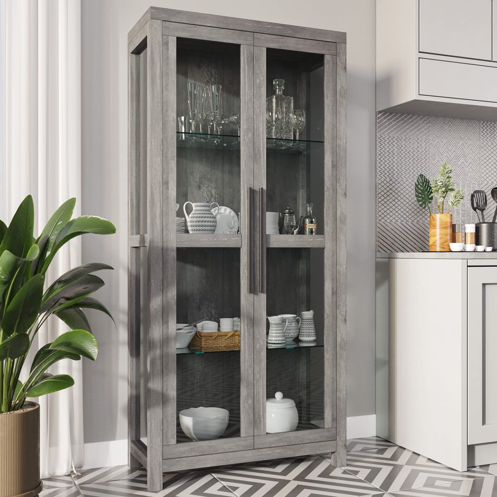 Szklana witryna, wysoka szafka – Glass Cabinet Display recenzja i cena