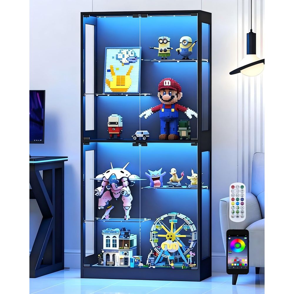 Witryna z szklanymi drzwiami 6 – Glass Cabinet Display recenzja i cena