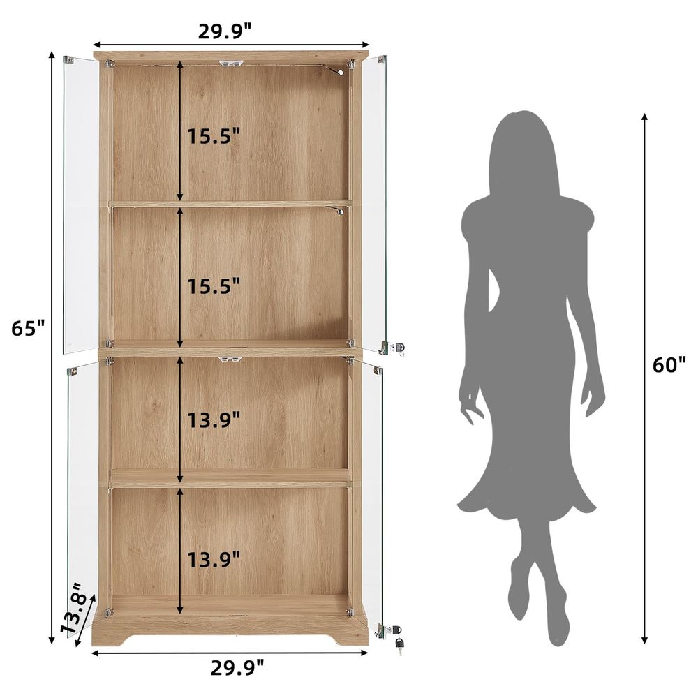 Szklana witryna w stylu farmho – Glass Cabinet Display recenzja i cena