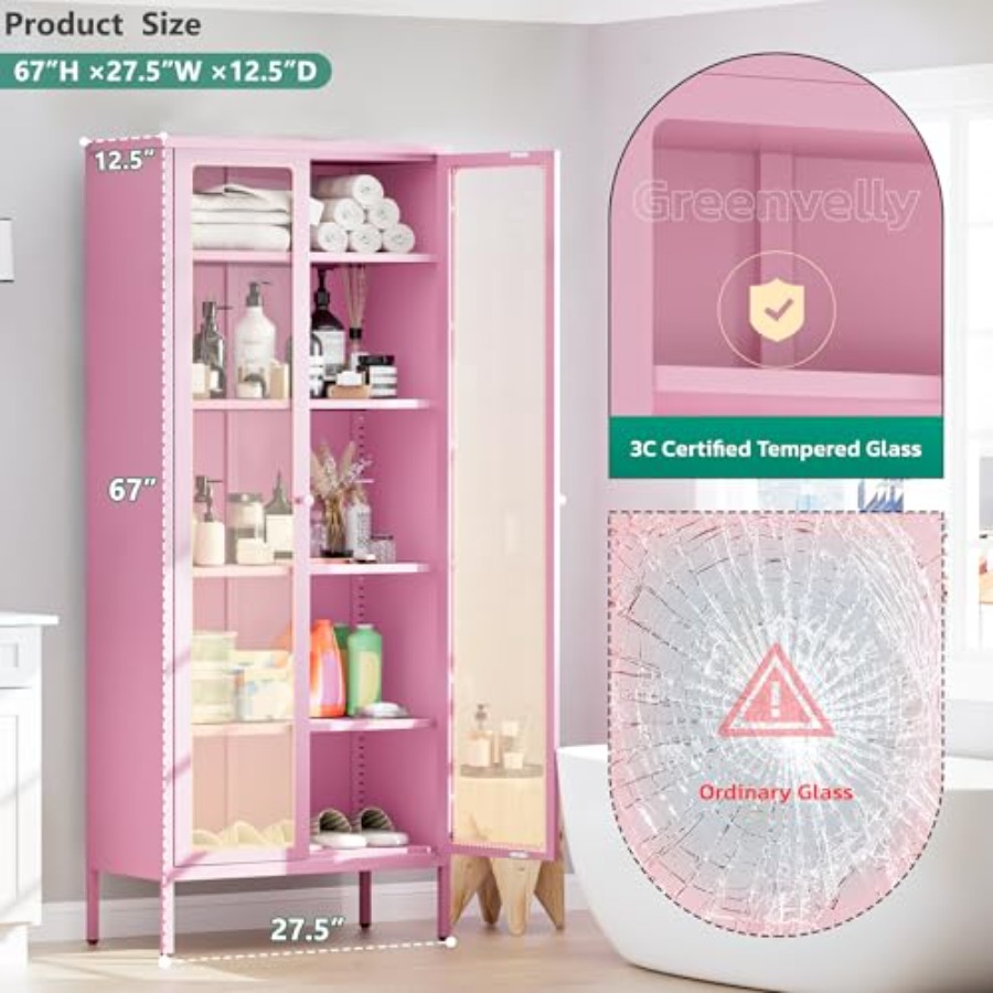 5-poziomowa szklana szafka eks – Glass Cabinet Display recenzja i cena