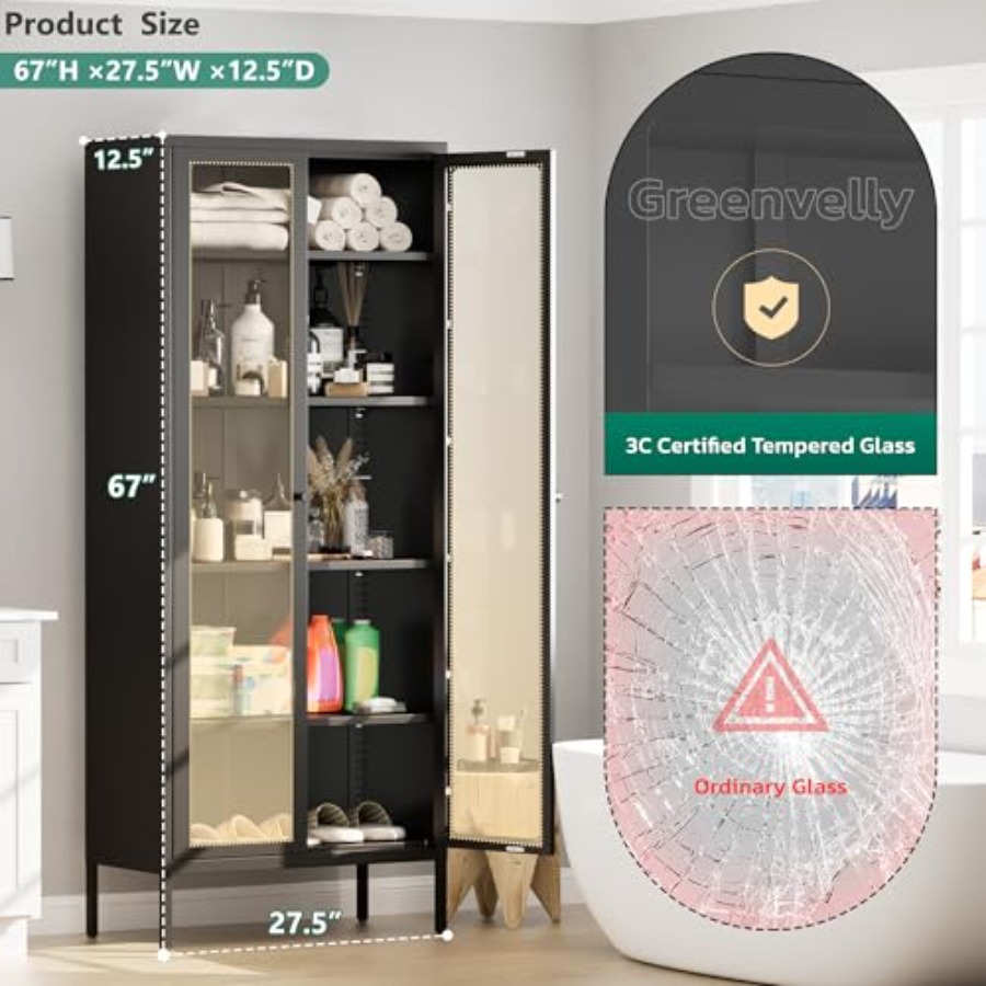 67 Metalowa szafka ekspozycyjn – Glass Cabinet Display recenzja i cena